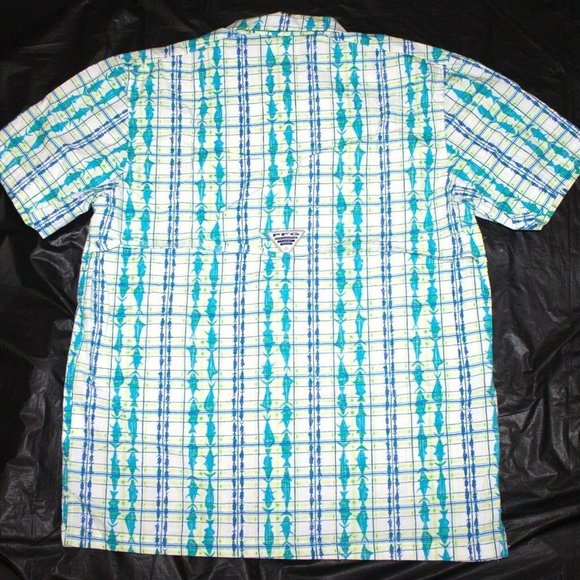 Columbia Mens Short Sleeve Button Front Shirt Size - Picture 3 of 5